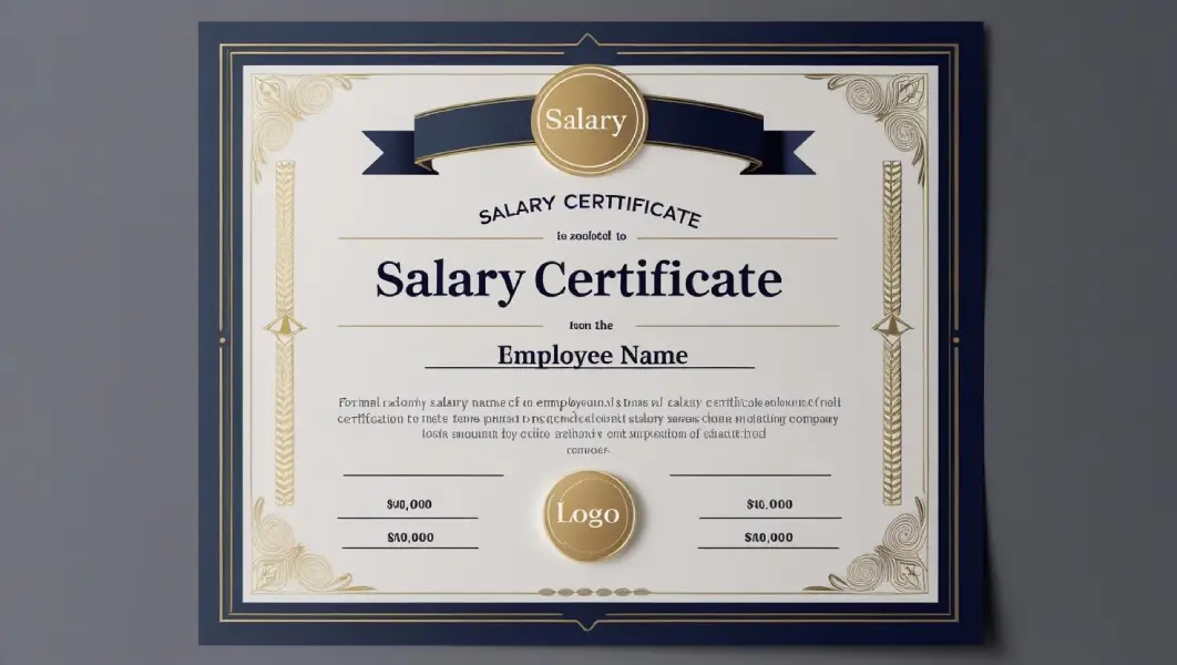 SALARY CERTIFICATE FORMAT-Efiling Company